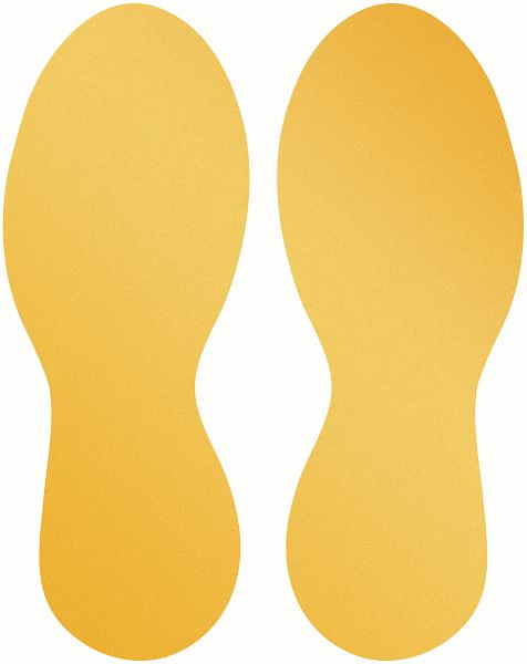 DURABLE Bodenmarkierung Form: 'Fuß' ablösbar, VE: 10 Stück, 104704