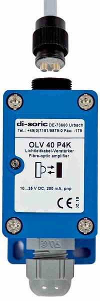 di-soric OLV 40 P4K Glasfaser-Lichtleiter-Verstärker, Wellenlänge 880 nm, 201448