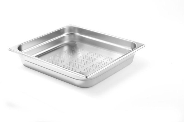 Hendi GN Behälter 2/3 perforiert, LxBxH: 354x325x65 mm, 5,5 L, 802335