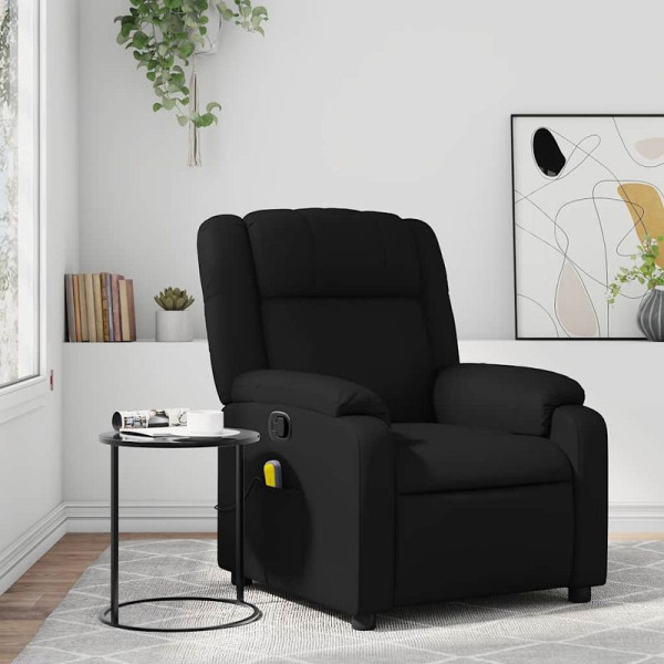 vidaXL Massage-Relaxsessel, Kunstleder, Schwarz, 3206188