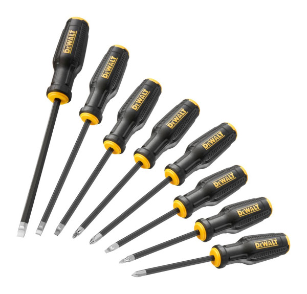 DeWalt MAXFIT Schraubendreher-Set 8-teilig mit feststehender Klinge, DWHT65102-0