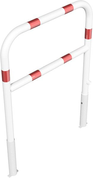 Schake Wegesperren herausnehmbar und drehbar mit Dreikantverschluss mit Knieholm, feuerverzinkt und weiß beschichtet, Gesamtbreite: 1000 mm, 465_32FB