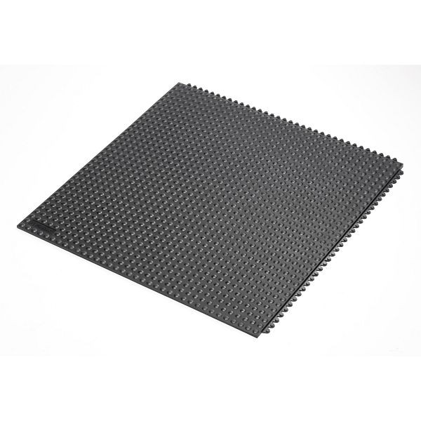 Notrax Skywalker HD Arbeitsplatzmatten Ergonomie Anti- Ermüdung Trockene Bereiche Stecksysteme 460, Schwarz, 91cm x 91cm, 460S0033BL