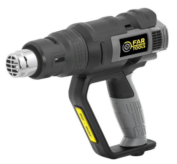 Fartools Heißluftpistole 2000 W mit Temperaturregelung 50–600 °C, DT 2000B, 115339