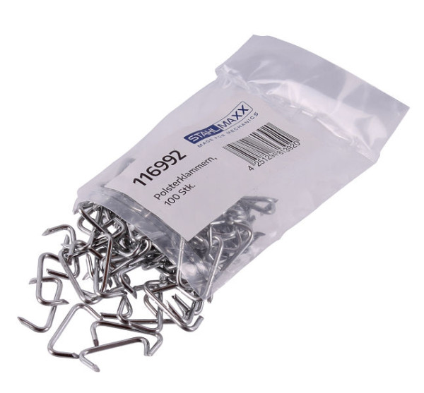 Stahlmaxx Polsterklammern, VE: 100 Stück, XXL-116992, 4251294813920