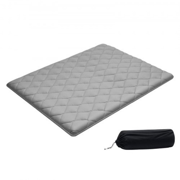 VEVOR japanische Queen Futon-Matratze, faltbare Tatami mit Aufbewahrungstasche, 9-lagig, für Yoga, 203x152x9cm, Grau, BYTTM60INCH3DKOBG001V0