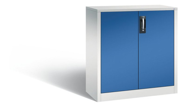 C+P Büro-Drehtürenschrank Acurado, H1000xB930xT400 mm, Grau/Enzianblau, 9266-1200 S10348