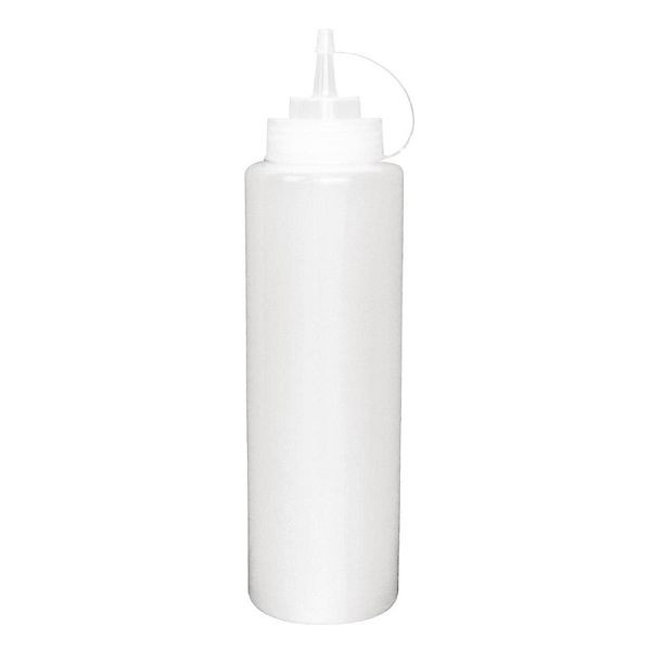 Vogue Quetschflasche klar 237ml, Schraubverschluss und große Öffnung für einfaches Nachfüllen, K062