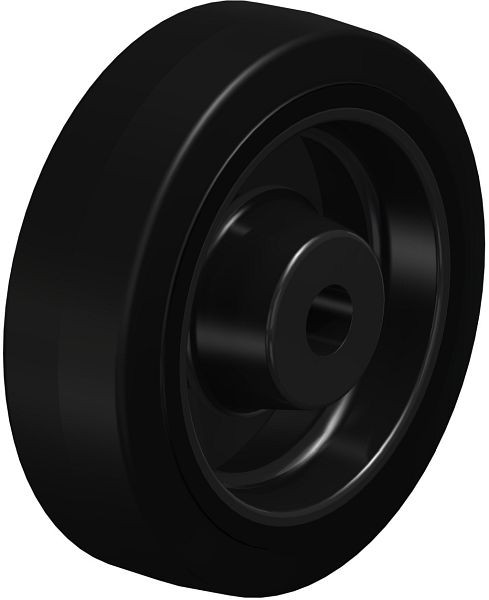 Blickle POEV 160/20R Rad aus Elastik-Vollgummi, Schwarz, 42929