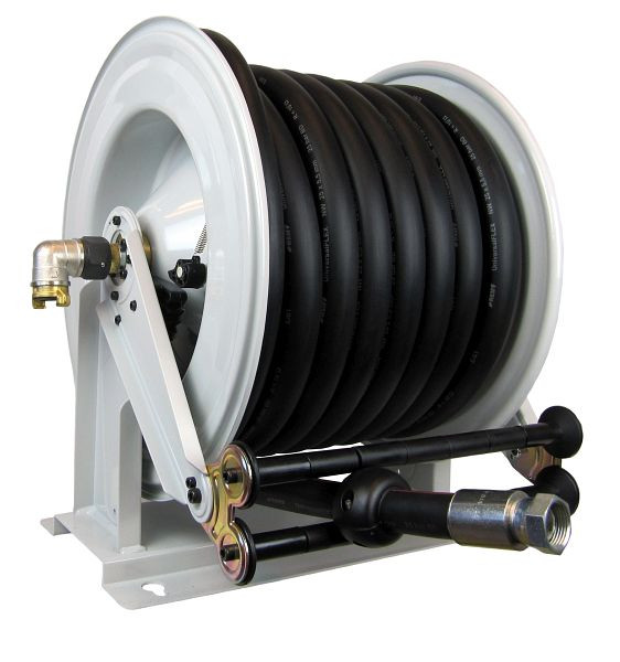 Ebinger Schlauchaufroller OSM 710, Max. 17bar, 50m - 1/2" PVC-Druckluftschlauch, Gehäuse: Edelstahl, 1.714.103