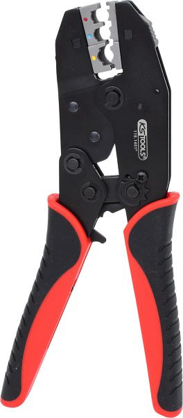 KS Tools Crimpzange für isolierte Kabelschuhe, 220mm, 115.1425