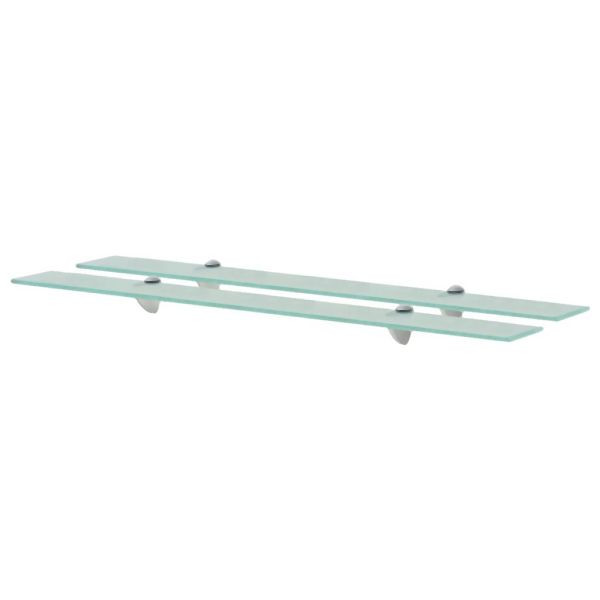 vidaXL Schweberegale 2 Stück Glas 90x20 cm 8 mm, 3051524