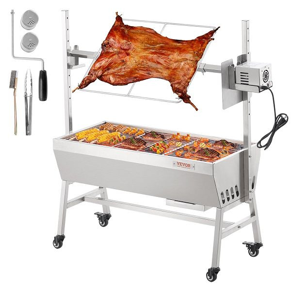 VEVOR Lammgrill Spanferkelgrill Spießbratengrill 42W 61kg Elektrisch BBQ, DDXZKJ35YCCGS1ENDV2