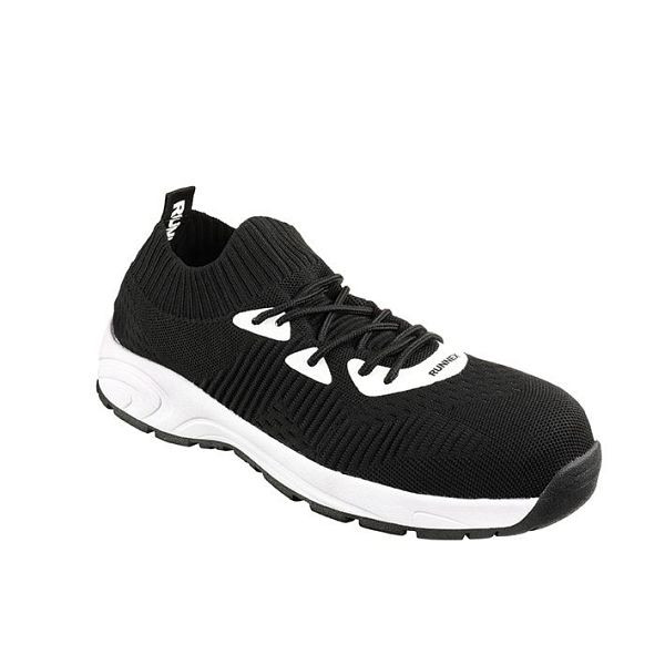 RUNNEX S1-Sicherheitshalbschuhe SportStar, schwarz/weiß, Größe: 48, VE: 1 Paar, 5111-48