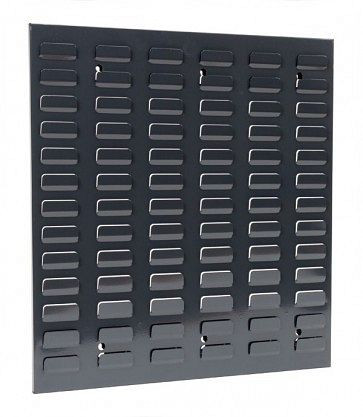 ADB Schlitzplatte, senkrechte Kiemenschlitzung, L456xB493mm, Farbe grau, RAL 7016, 23079