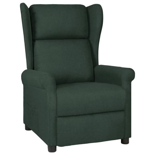 vidaXL Relaxsessel Dunkelgrün Stoff, Entspannung, 340955