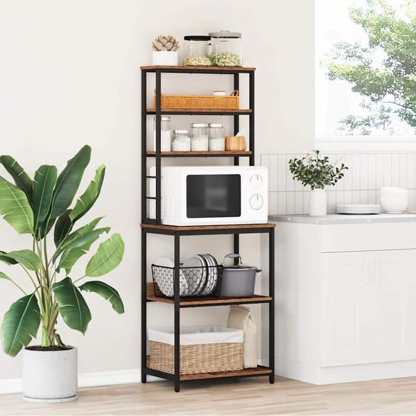 vidaXL Küchenregal Altholz 60 x 40 x 168 cm Holzwerkstoff, 883884