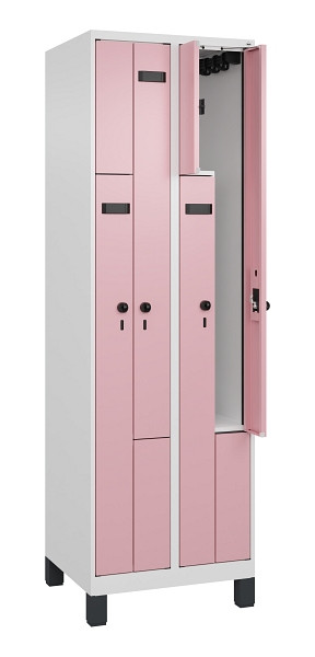 C+P Z-Spind Evolo PLUS, Füße, 4 Fächer, 1950x600x500mm, 9016/3015, 049013-204 S10025