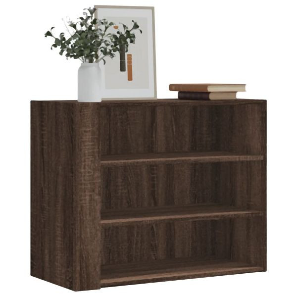 vidaXL Wandregal Braun Eichen-Optik 75x35x60 cm Holzwerkstoff, 848422
