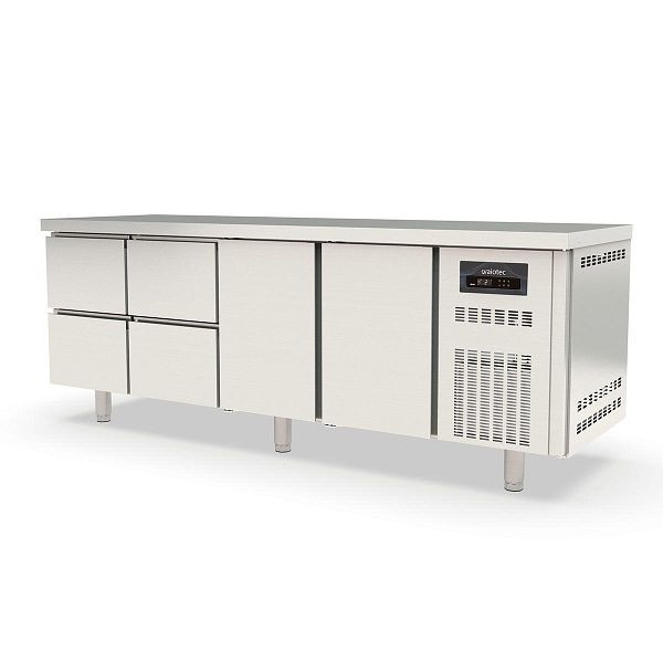 Vaiotec TOPLINE Kühltisch 700 / 4-fach GN1/1 mit 4 Schubladen / 2 Türen, 10306