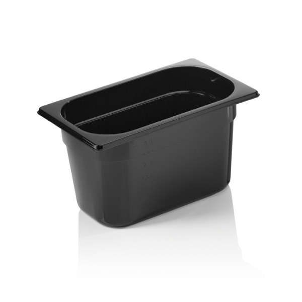 WAS GN Behälter GN 96 BLACK 1/4-150 mm, schwarz, Polycarbonat, 9614150
