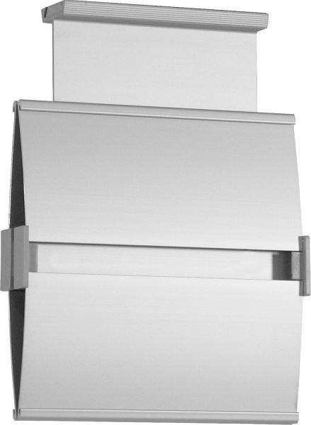 Moedel Elegantes Leitsystem, Ausführung Deckenmontage, Aluminium, eloxiert, 148x148 mm, 60953