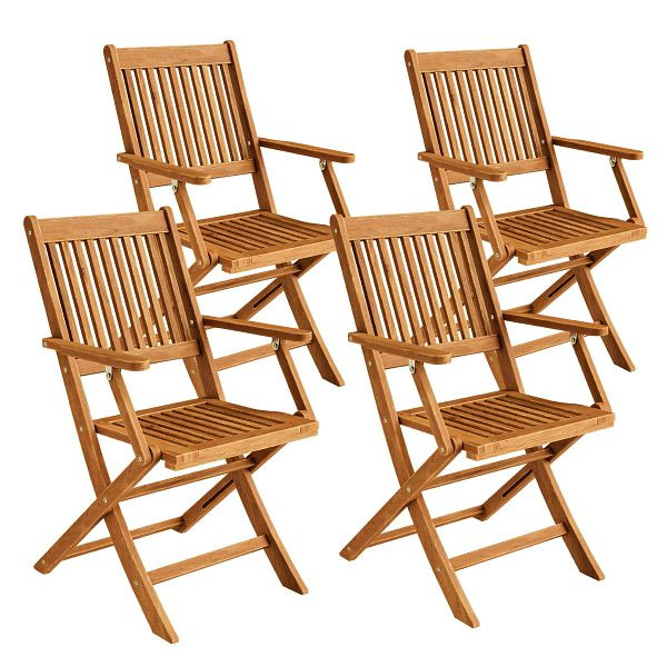 casaria Gartenstuhl Sydney 4er-Set Akazie FSC®-zertifiziert, 994017