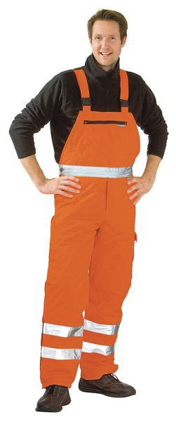 Planam Warnschutz Winterlatzhose, uni orange, Größe M, 2063048