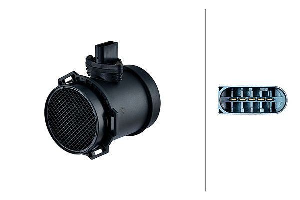 HELLA Luftmassenmesser, 5-polig, Rohrstutzen, 8ET 358 095-901