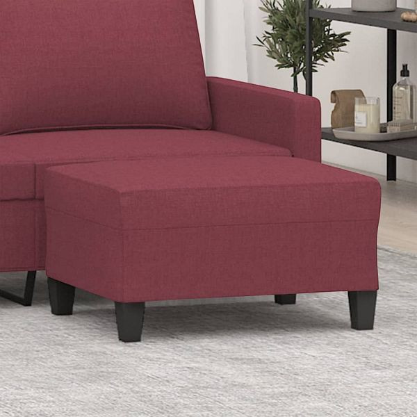 vidaXL Fußhocker Weinrot 70x55x41 cm Stoff, 349353, 8720287186564