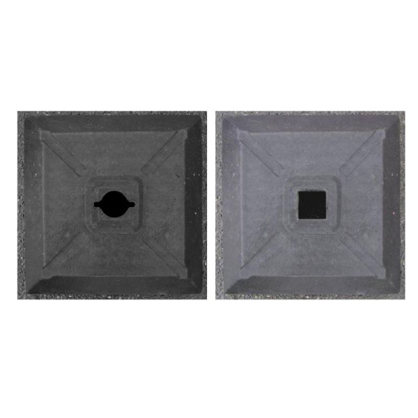 Stein HGS Fußplatte, für 60x60 mm, 18482, 4063527450020