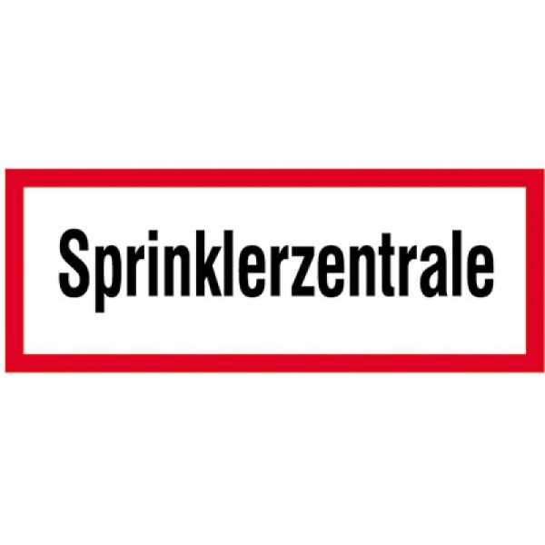 Stein HGS Hinweisschild, Sprinklerzentrale, Folie, selbstklebend, 21.2532