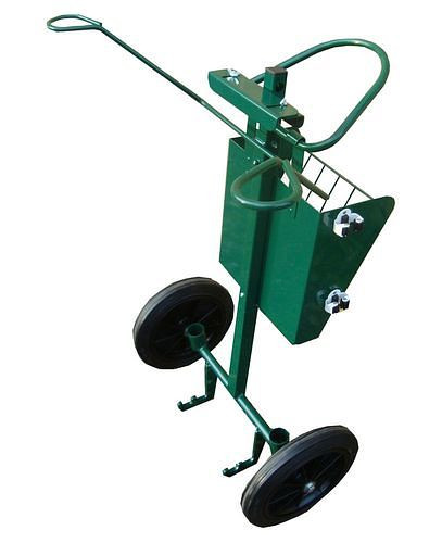 DENIOS Reinigungswagen für Abfallbehälter, Höhe einstellbar von 885 bis 1135 mm, 265593