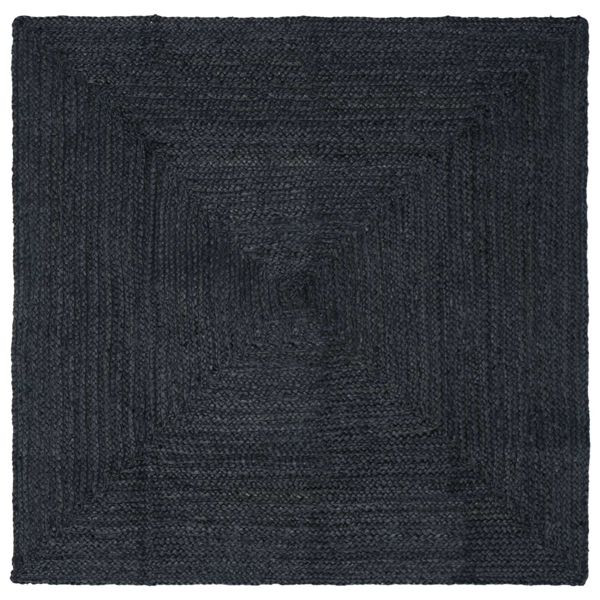 vidaXL Bereichsteppiche Quadratisch Dunkelgrau 160 x 160 cm Jute, 42010438