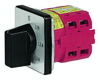 Elektra Tailfingen V2N V02-F1-B-SI Voltmeter-Umschalter für Frontbefestigung, 141866