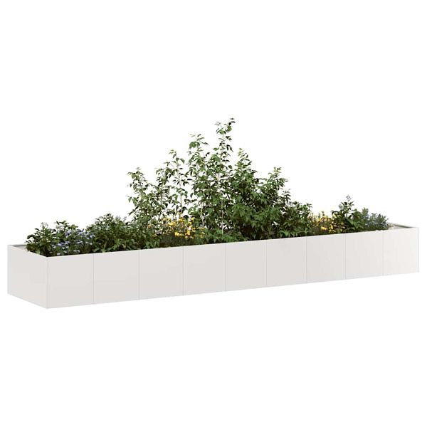 vidaXL Pflanzkübel 360x80x40 cm Edelstahl, 860770, 8721158676535