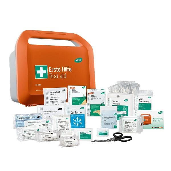 WERO Erste-Hilfe-Koffer Smart Case klein DIN 13157 mit MasterTex Pflaster, 206555