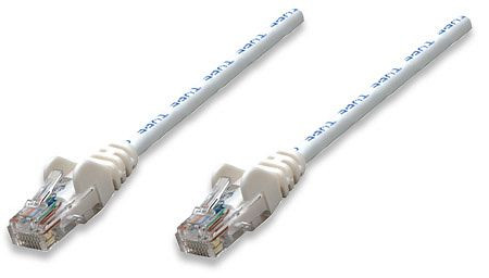 INTELLINET Netzwerkkabel, Cat5e, UTP, RJ45 Stecker / RJ45 Stecker, 7,5 m, Weiß, 320719