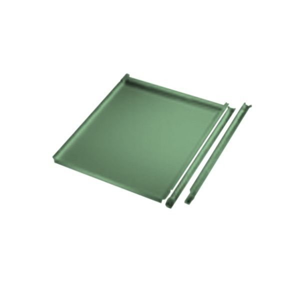 Manuflex Ausziehboden für Gehäuseunterbau mit Tür in Resedagrün RAL 6011, BxTxH = 460 x 545 x 19 mm, Resedagrün, ZB2186.6011