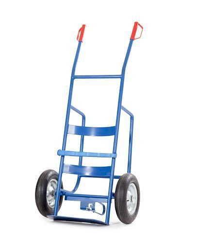 DENIOS Fasskarre FKZ, lackiert, Luftbereifung, für 60/200-Liter-Fässer, 164370