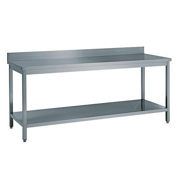 KBS Arbeitstisch B 150cm x T 70cm, mit Grundboden und Aufkantung 10cm, 90112115