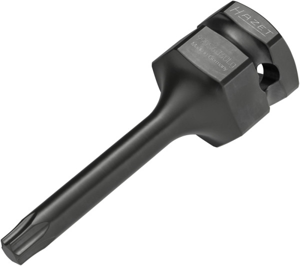 Hazet Schlag-, Maschinenschrauber Schraubendreher-Steckschlüsseleinsatz, 1/2 Zoll (12,5 mm) Vierkant, 24 mm Außen-Sechskant, SW T40, 995S6-T40LG