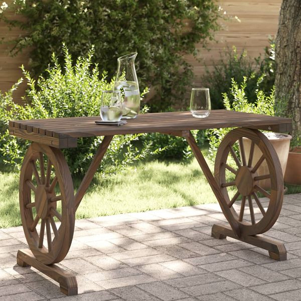 vidaXL Gartentisch 115x55x65 cm Massivholz Tanne, 365114