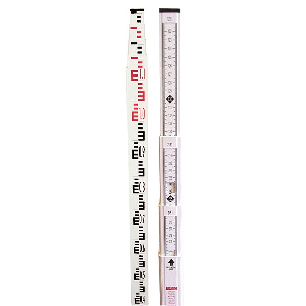 proNIVO Teleskop-Nivellierlatte aus Fiberglas, 5 Meter, 201-06-905M