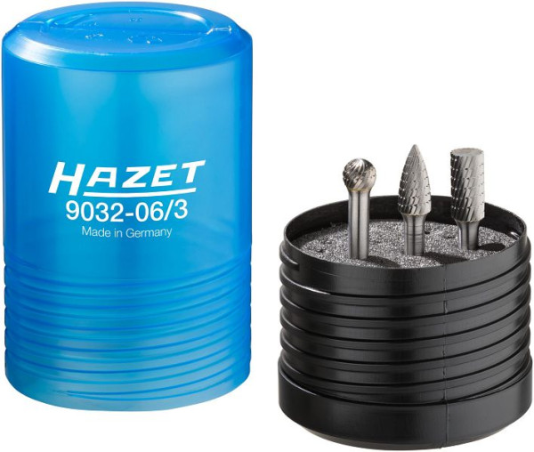 Hazet Hartmetall Frässtift Satz, 6 mm, Anzahl Werkzeuge: 3, 9032-06/3
