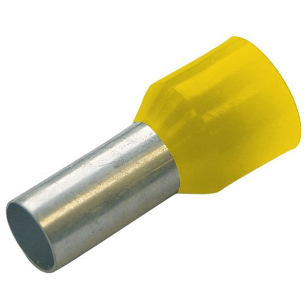 Haupa isolierte Aderendhülse 0,25 mm²/6 mm gelb, VE: 100 Stück, 270014