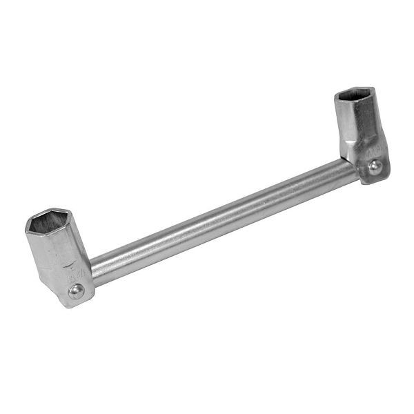Silverline Doppelendiger Gerüstbau-Schlüssel, 7/18 Zoll u. 1/2 Zoll, 101528