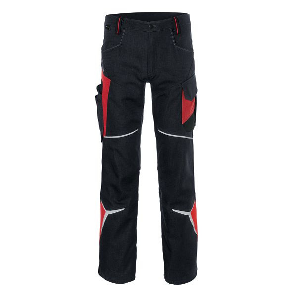 Kübler BODYFORCE Hose, Farbe: schwarz/mittelrot, Größe: 58, 2225 5302-9955-58
