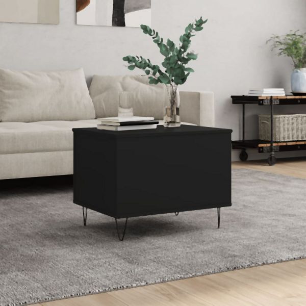 vidaXL Couchtisch Schwarz 60x44,5x45 cm Holzwerkstoff, 830949