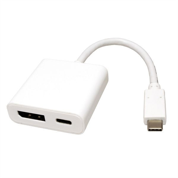 ROLINE Display Adapter USB Typ C - DisplayPort Version 1.2 + PD, 12.03.3221